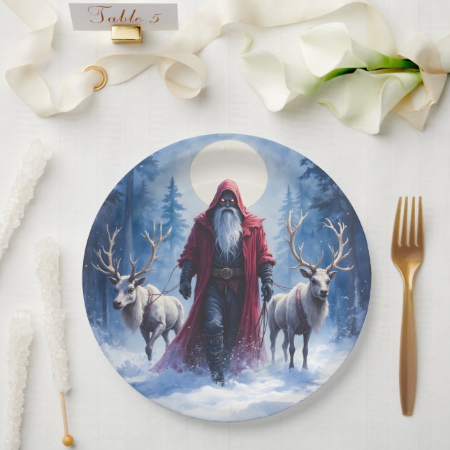 The Winter King Arrives.  Paper Plates (Wedding)