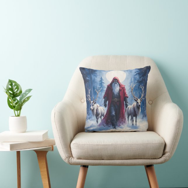 The Winter King Arrives.  Throw Pillow (Chair)