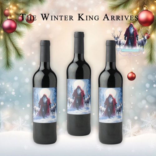 The Winter King Arrives.  Wine Label
