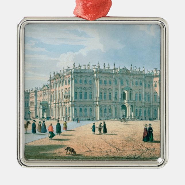 The Winter Palace as seen from Palace Passage Metal Ornament (Front)