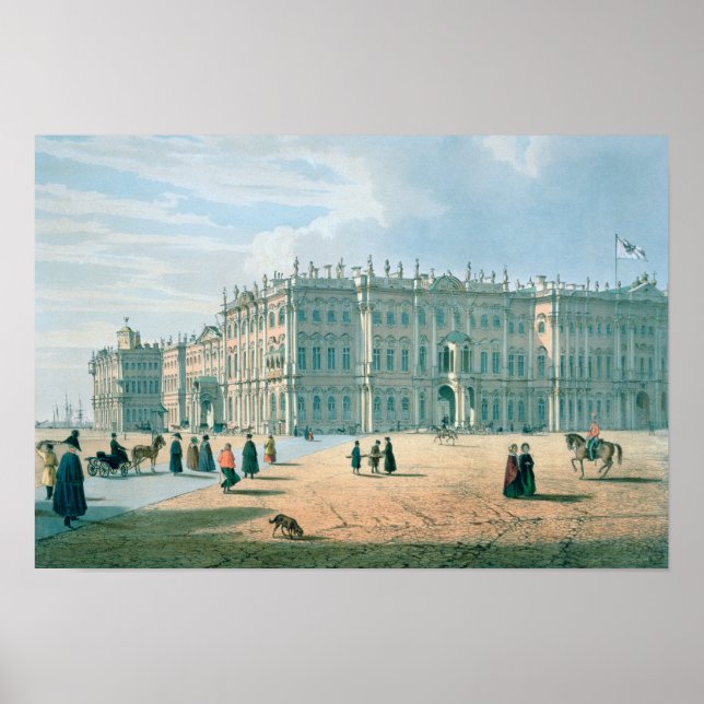 The Winter Palace as seen from Palace Passage Poster (Front)