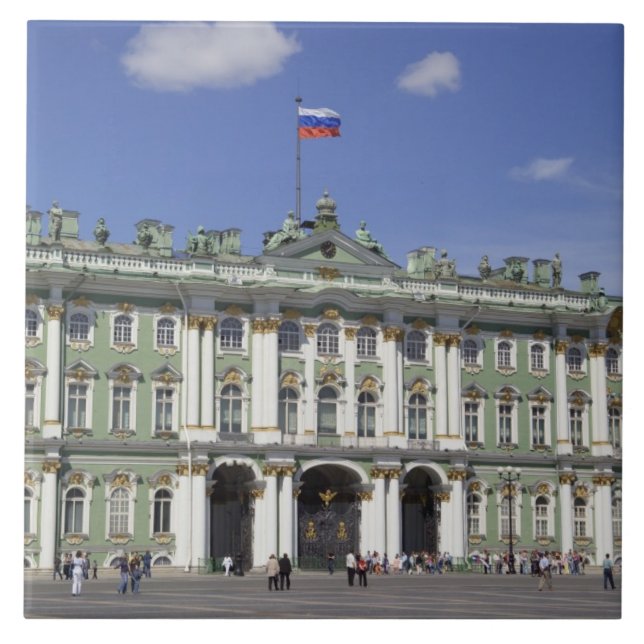 The Winter Palace, St Petersburg, Russia (RF) Ceramic Tile (Front)