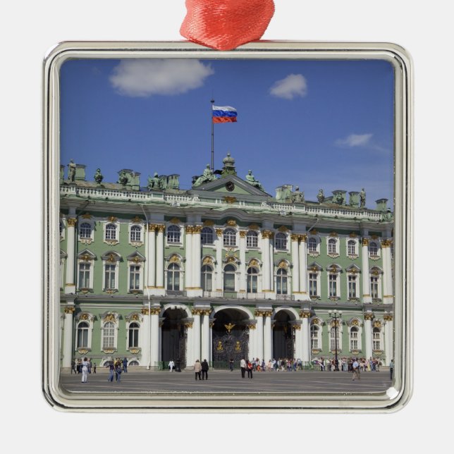 The Winter Palace, St Petersburg, Russia (RF) Metal Ornament (Front)