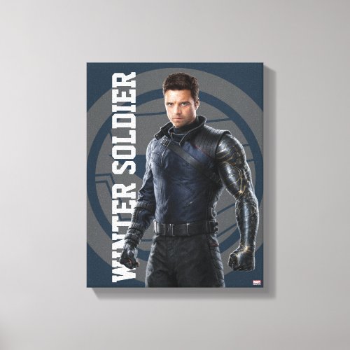 The Winter Soldier Character Art Canvas Print