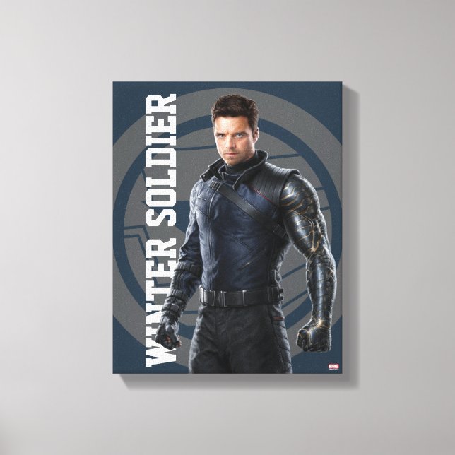 The Winter Soldier Character Art Canvas Print (Front)
