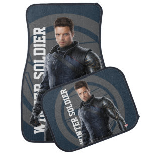 The Winter Soldier Character Art Car Floor Mat