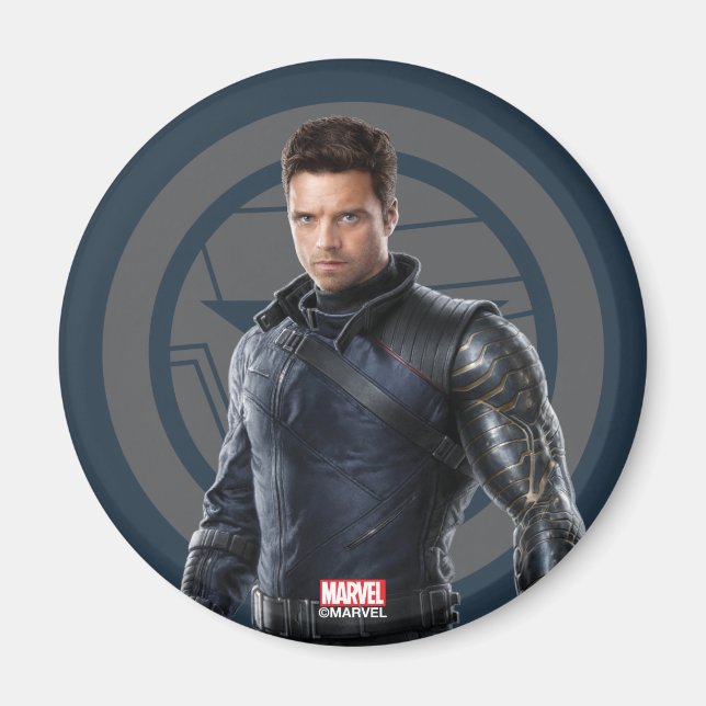 The Winter Soldier Character Art Magnet (Front)
