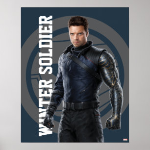 The Winter Soldier Character Art Poster