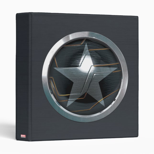 The Winter Soldier Icon Badge 3 Ring Binder (Front/Spine)