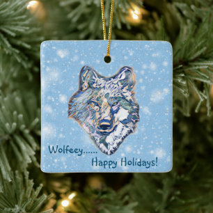 The Winter Wolf Ceramic Ornament