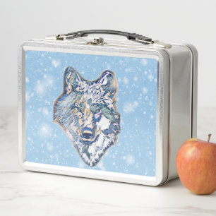 The Winter Wolf   Metal Lunch Box