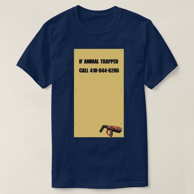 The Wire Nail Gun T-Shirt (Design Front)