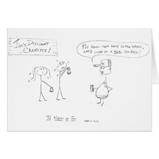 The Wisdom of Jim:  Jim's Discount Crossfit Cards (Front Horizontal)