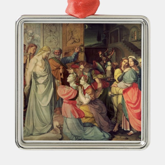 The Wise and Foolish Virgins Metal Ornament (Front)