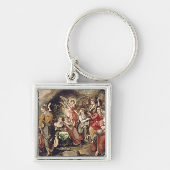The Wise and the Foolish Virgins Keychain (Front)