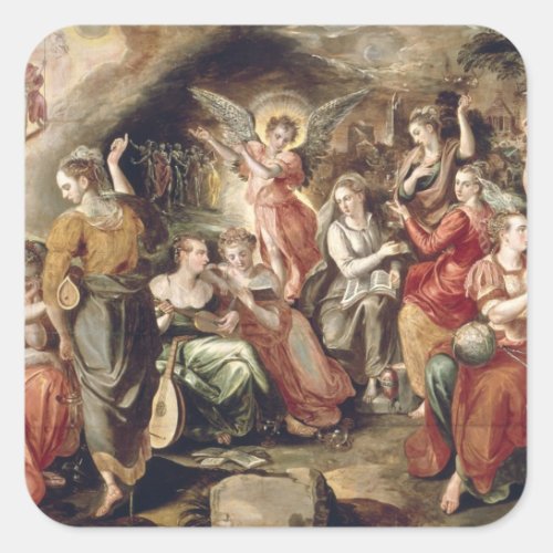 The Wise and the Foolish Virgins Square Sticker