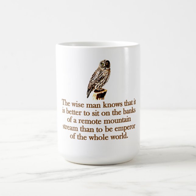 The Wise Man Knows Coffee Mug (Center)
