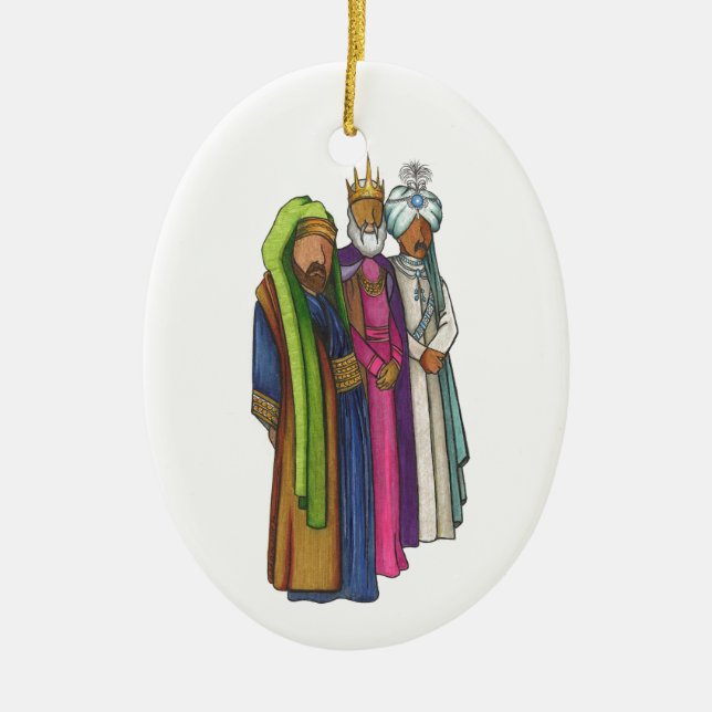 The Wise Men Ceramic Ornament (Front)