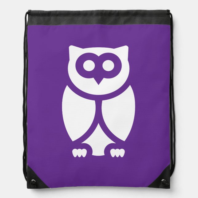 The Wise Owl Drawstring Bag (Front)