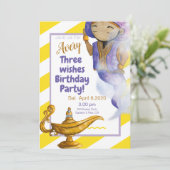 The Wishes Birthday Invitation Card (Standing Front)