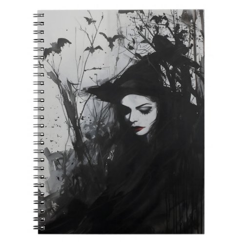 The Wistful Witch Black and White Spells Journal