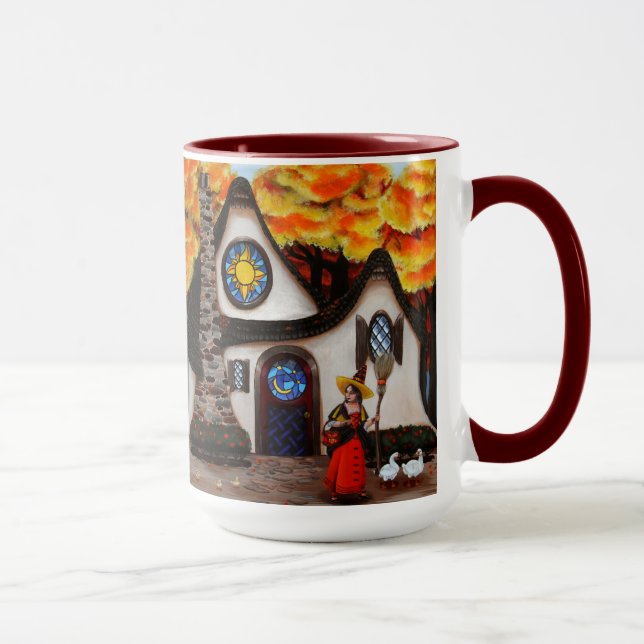 The Witch and her Geese Mug (Right)
