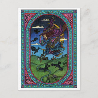 the witch and the ravens postcard