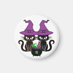 The Witch Cat Sisters Magnet