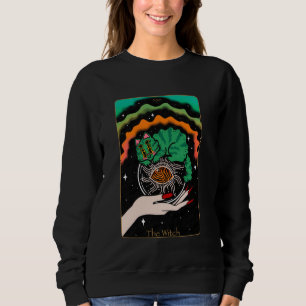 The Witch Cat Tarot Card Evil Eye Cat Lovers Sweatshirt