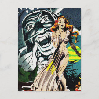 The Witch Doctors Spell - Vintage Comic Postcard