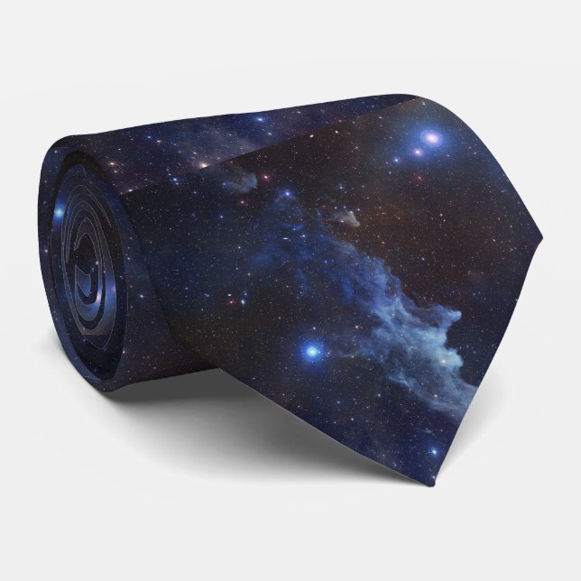 The Witch Head Nebula Neck Tie (Rolled)