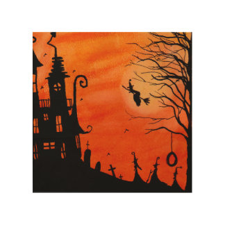 The Witch House Wood Wall Art