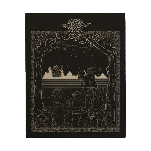 The Witch in the Wood Untold Folktale Wood Wall Art