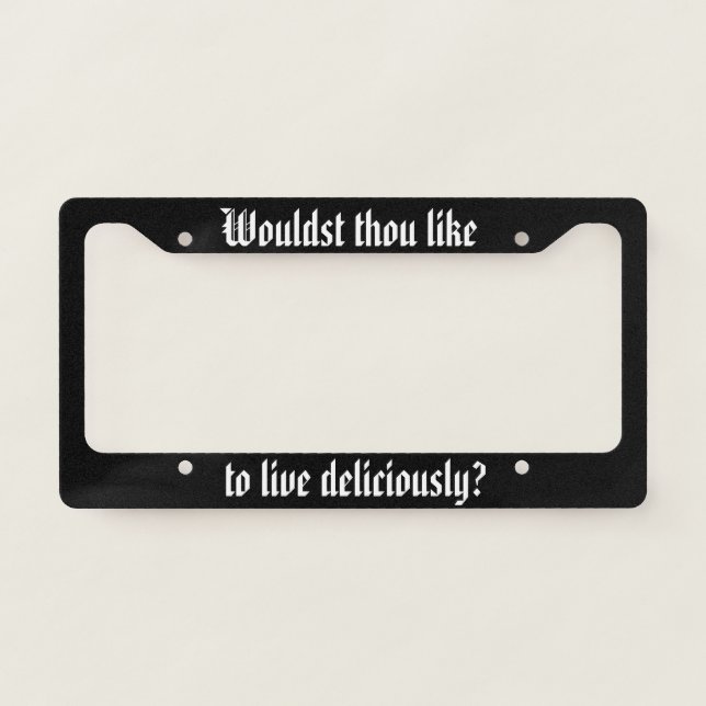 The Witch Movie Themed License Plate Frame (Front)