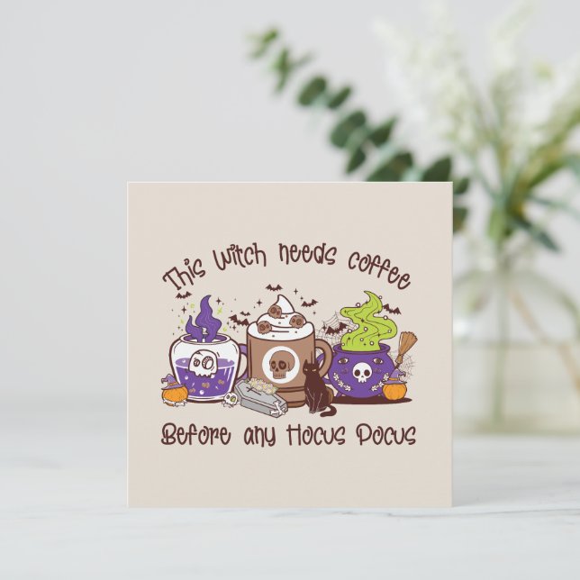 The Witch Needs Coffee - Coffee Lover (Standing Front)