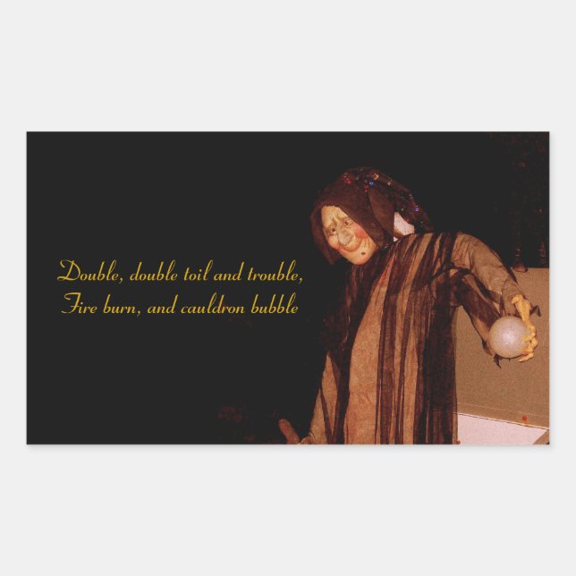 'The Witch' Rectangular Stickers (Front)