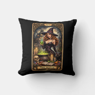 The Witch’s Brew Throw Pillow