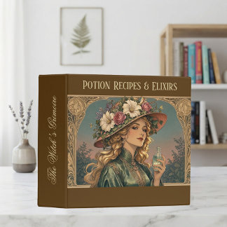 The Witch’s Grimoire of Potion Recipes & Elixirs 3 Ring Binder