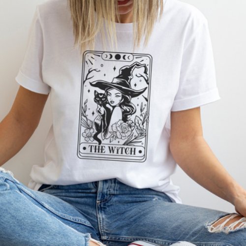 The Witch Tarot Card Halloween Tri_Blend Shirt