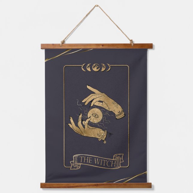 The Witch Tarot Card Hanging Tapestry (Front)