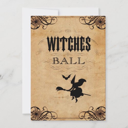 The Witches Ball Halloween Party Invitation