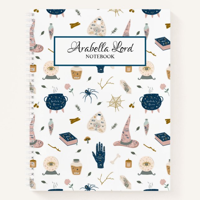 The Witches Garden Personalised Notebook  (Front)