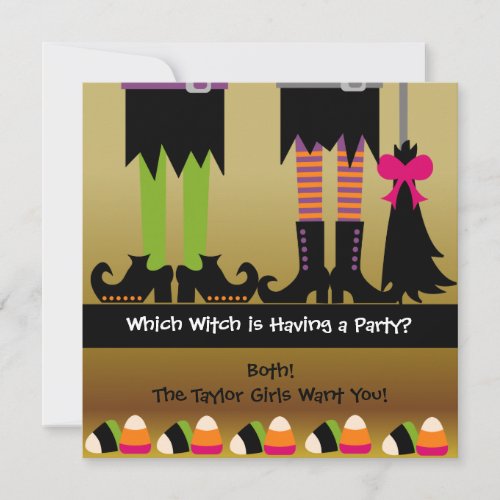 The Witches Halloween Birthday Party Invite