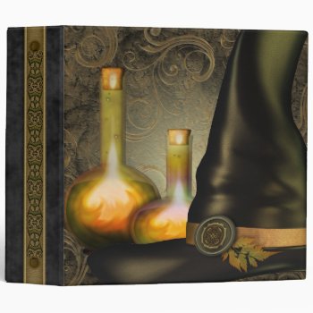 The Witches Hat 3 Ring Binder by EarthMagickGifts at Zazzle