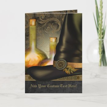 The Witches Hat Custom Greetings Card by EarthMagickGifts at Zazzle