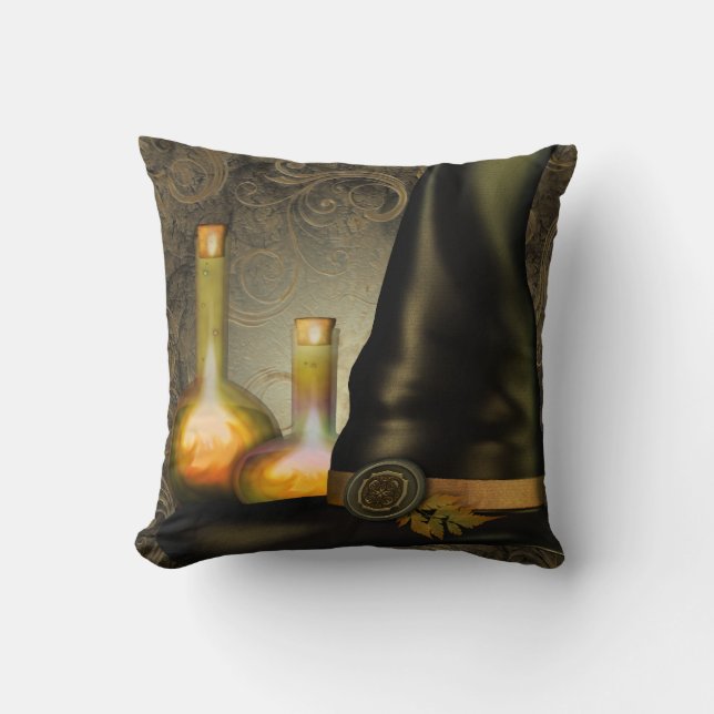 The Witches Hat Throw Pillow (Front)