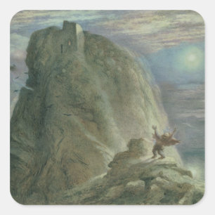 The Witches' Home No.2 Square Sticker