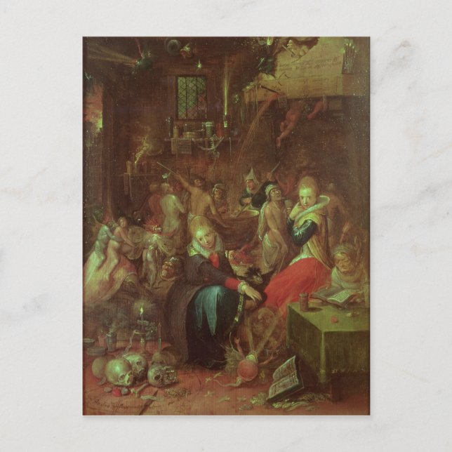 The Witches' Sabbath, 1606 Postcard