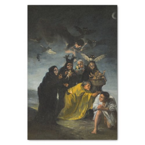 The Witches Sabbath Las Brujas by Francisco de G Tissue Paper