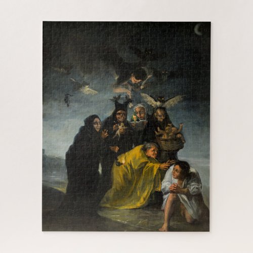 The Witches Sabbath Las Brujas by Francisco Goya Jigsaw Puzzle